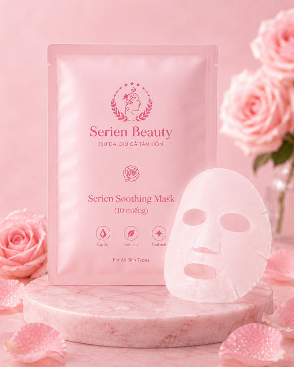 serien soothing mask (10 miếng) mặt nạ làm dịu da serien