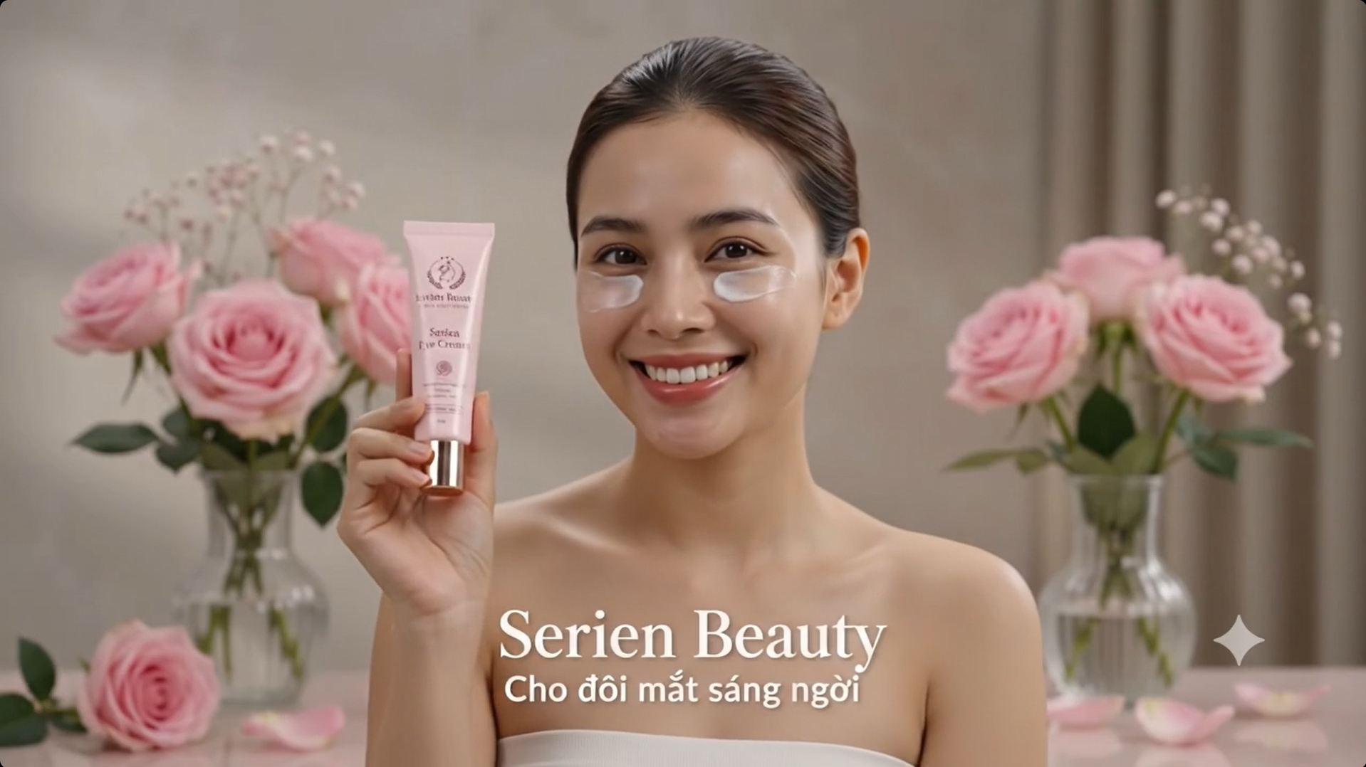 Kem mắt Serien giúp cấp ẩm, chăm sóc vùng da quanh mắt dịu nhẹ và hỗ trợ giảm quầng thâm, bọng mắt.