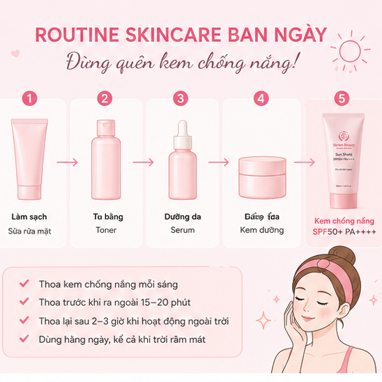 5 lý do nên dùng kem chống nắng SPF50 mỗi ngày cùng Serien Beauty image
